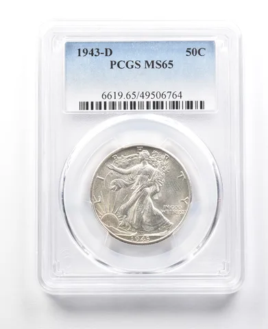 1943-D Walking Liberty Half Dollar FS-101 DDO MS65 PCGS *3064