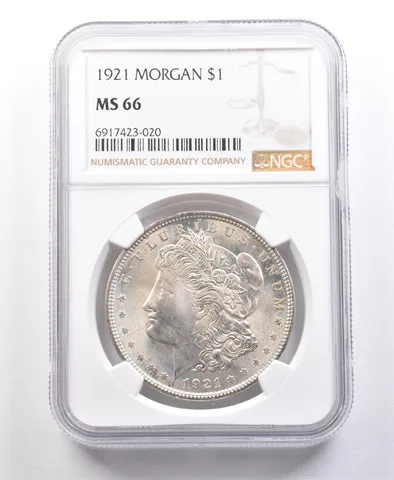 1921 Morgan Silver Dollar MS66 NGC *2109