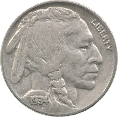 1934 Indian Head Buffalo Nickel *2020