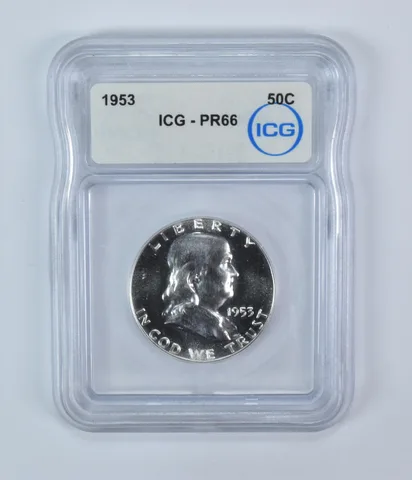 1953 Franklin Half Dollar PR66 ICG