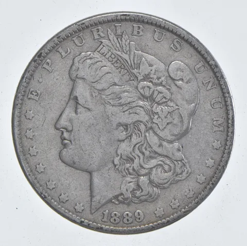 Early - 1889 Morgan Silver Dollar - 90% US Coin *855