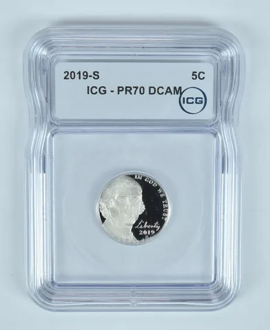 2019-S Jefferson Nickel PR70 DCAM ICG