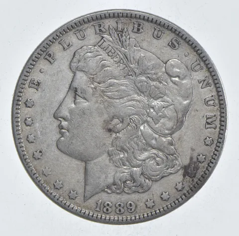 Early - 1889 Morgan Silver Dollar - 90% US Coin *124