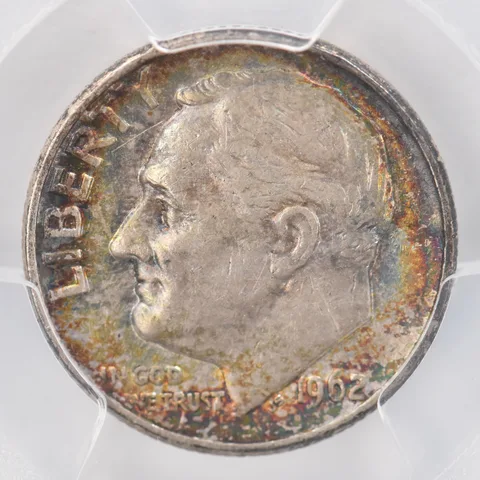 1962-D Roosevelt Dime XF45 PCGS Beautiful Tone *0788