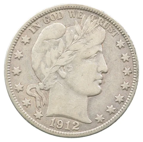 1912-D Barber Half Dollar a8890