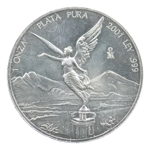 2001 Mo Mexico 1 Onza Silver Libertad *0276