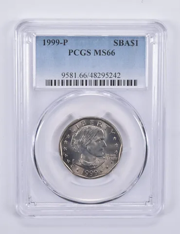 1999-P Susan B Anthony Dollar MS66 PCGS Blue Label