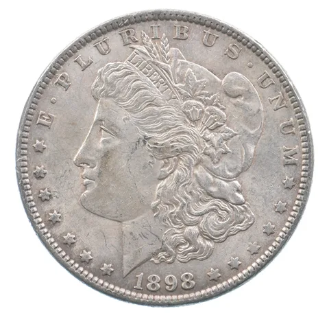 Better 1898 Morgan Silver Dollar - 90% US Coin - Nice Coin *369