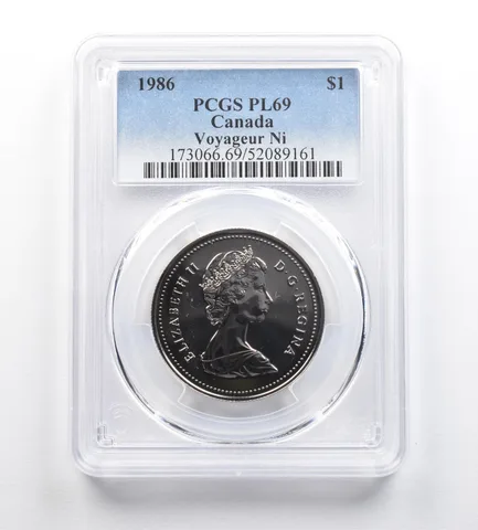 1986 Canada 1 Dollar Voyageur PL69 PCGS *9206