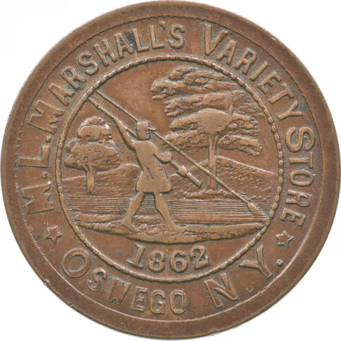 1862 Marshalls Civil War Token New York 695A-1a R-6 *4694