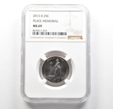 2013-D Washington Quarter ATB Peace Memorial MS69 NGC