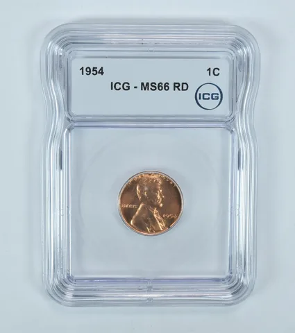 1954 Lincoln Wheat Cent MS66 RD ICG