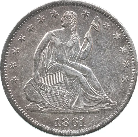 1861-S Seated Liberty Half Dollar a4705