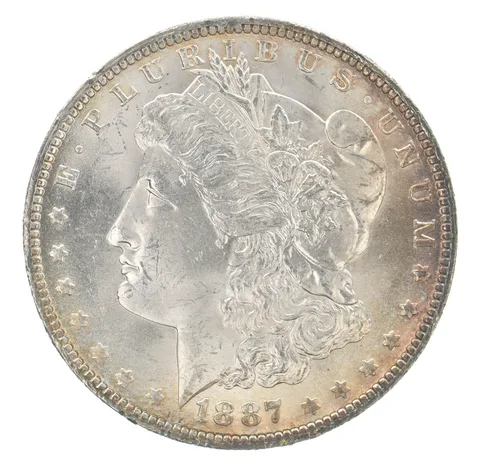 1887-O Morgan Silver Dollar Peripheral Tone *9568