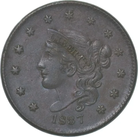 1837 Young Head Large Cent *8301