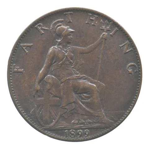 1899 Great Britain Farthing Victoria *6462