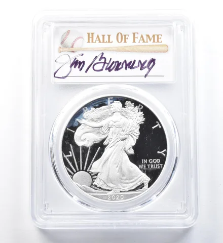 2020-W American Silver Eagle Bunning Congratulations FDOI PR70 DCAM PCGS a1253