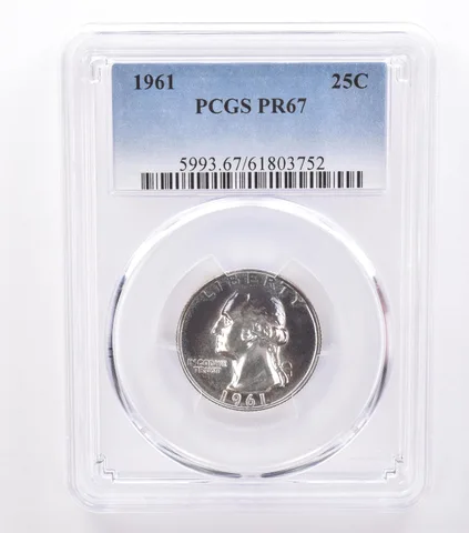 1961 Washington Quarter PR67 PCGS Beautiful Tone *8781