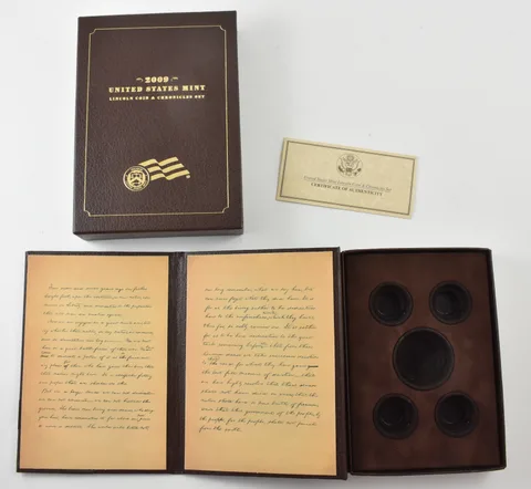 OGP 2009 Coin & Chronicles Set Abraham Lincoln BOX & COA - NO COINS