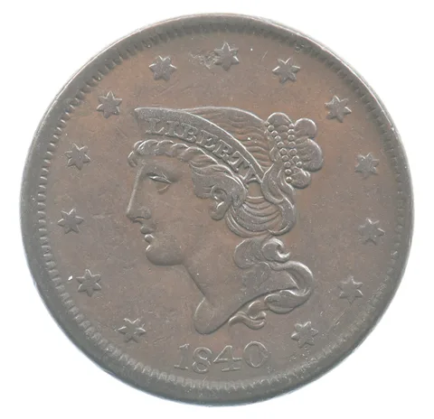 1840 Braided Hair Large Cent Large Date *9412