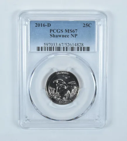 2016-D Washington Quarter ATB Shawnee MS67 PCGS
