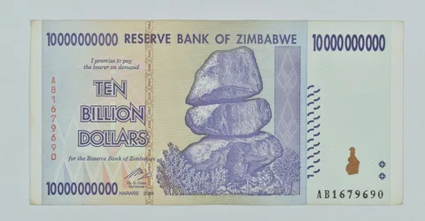 2008 Zimbabwe 10 Billion Dollars Reserve Note