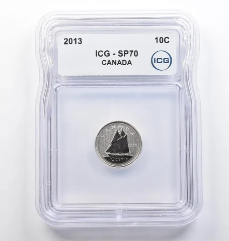 2013 Canada 10 Cents SP70 ICG *9383
