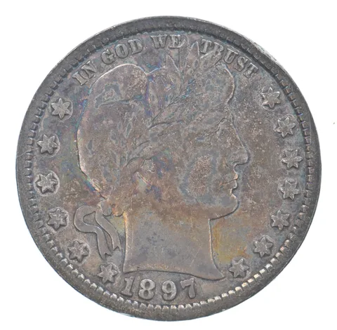 1897 Barber Quarter Beautiful Tone *8795