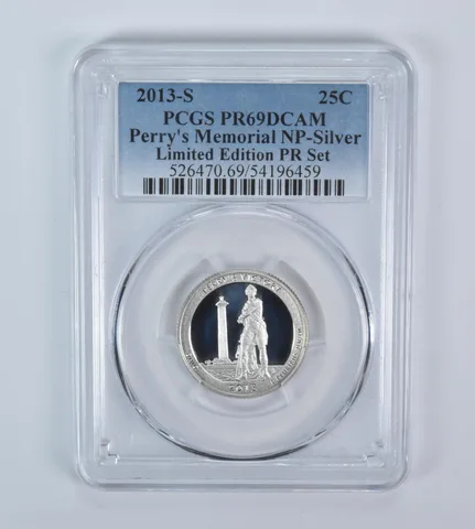 2013-S Washington Quarter ATB Perry's Memorial Silver LE PR69 DCAM PCGS