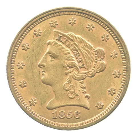 1856 $2.50 Liberty Head Gold Quarter Eagle *9674