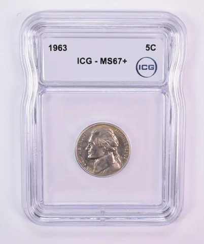 1963 Jefferson Nickel MS67+ ICG