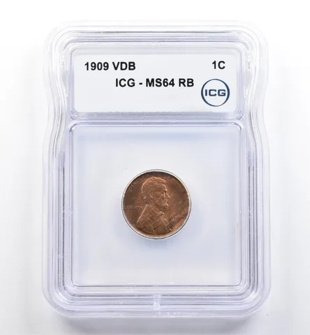 1909 VDB Lincoln Wheat Cent MS64 RB ICG *0096
