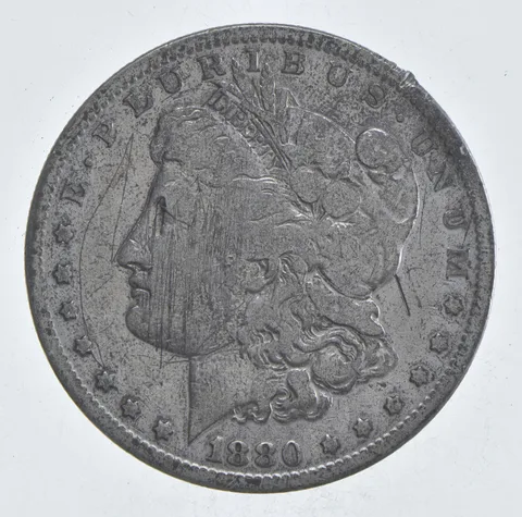 Early - 1880 Morgan Silver Dollar - 90% US Coin *028
