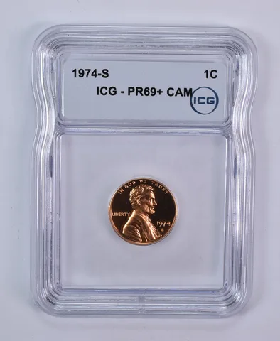 1974-S Lincoln Memorial Cent PR69+ CAM ICG