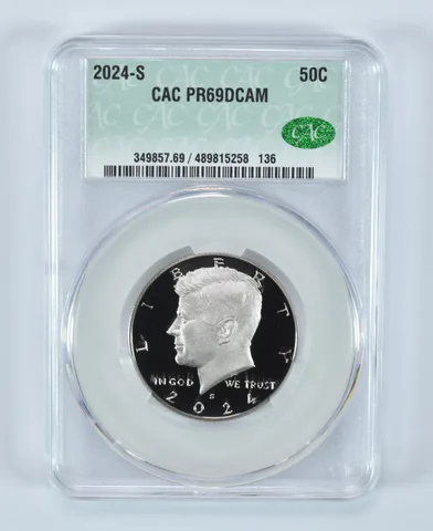 2024-S Kennedy Half Dollar PR69 DCAM CAC CACg