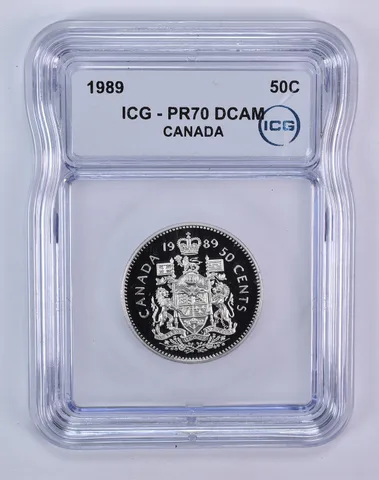 1989 Canada 50 Cents PR70 DCAM ICG
