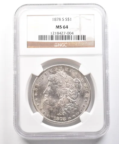 1878-S Morgan Silver Dollar MS64 NGC *4288