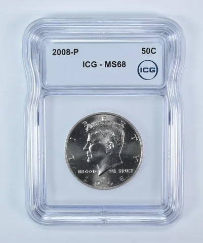 2008-P Kennedy Half Dollar MS68 ICG