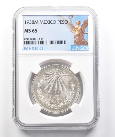 1938 M Mexico Peso MS65 NGC a3583