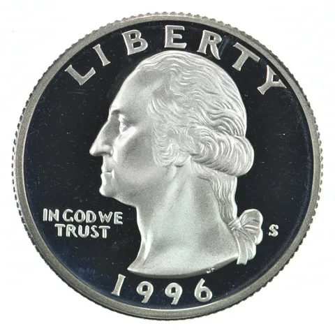 1996-S Washington Quarter 90% Silver Proof