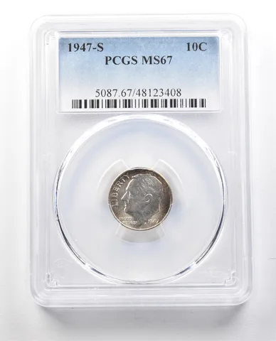 1947-S Roosevelt Dime MS67 PCGS *1280