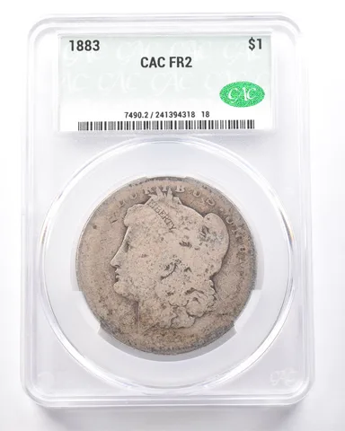 1883 Morgan Silver Dollar FR2 CAC Lowball *7274