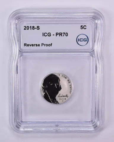 2018-S Jefferson Nickel 50th Anniversary Set Reverse Proof PR70 ICG