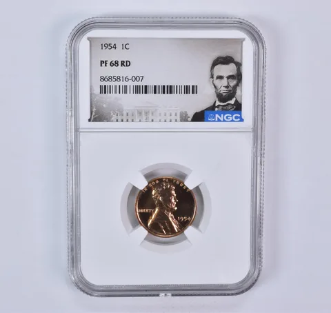 1954 Lincoln Wheat Cent PF68 RD NGC Special Label