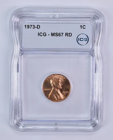 1973-D Lincoln Memorial Cent MS67 RD ICG
