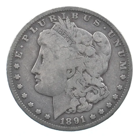 Early - 1891-O Morgan Silver Dollar - 90% US Coin *859