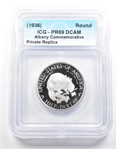 1936 Albany Half Dollar PR69 ICG Museum Gallery Strike a1269