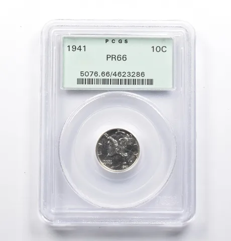 PR66 1941 Mercury Dime OGH PCGS a1123