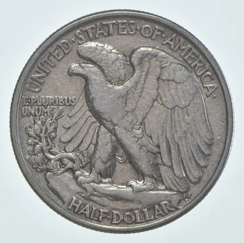 (1) TV AU Walking Liberty Half Dollar 90% Silver 1934-1947 Random Year