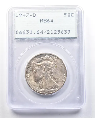 1947-D Walking Liberty Half Dollar MS64 PCGS Rattler *3954